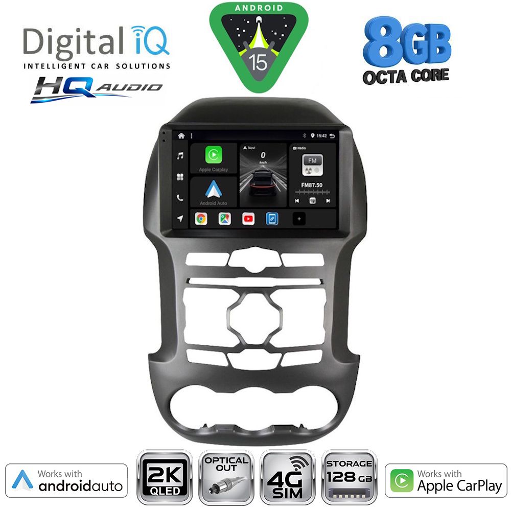 Βλησαρούλης Car Center - DIGITAL IQ BXK 20171S_CPAA (9inc) MULTIMEDIA TABLET for FORD RANGER mod. 2011-2015