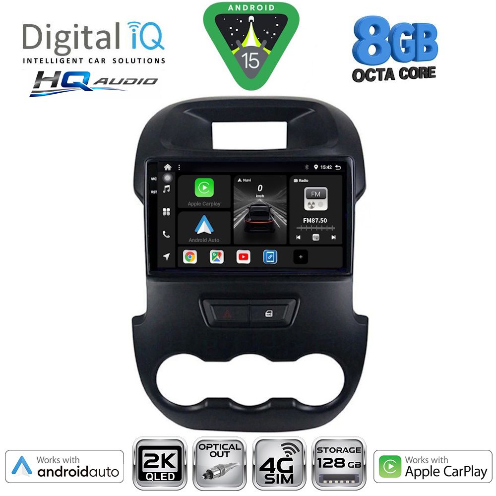 Βλησαρούλης Car Center - DIGITAL IQ BXK 20171_CPAA (9inc) MULTIMEDIA TABLET for FORD RANGER mod. 2011-2015