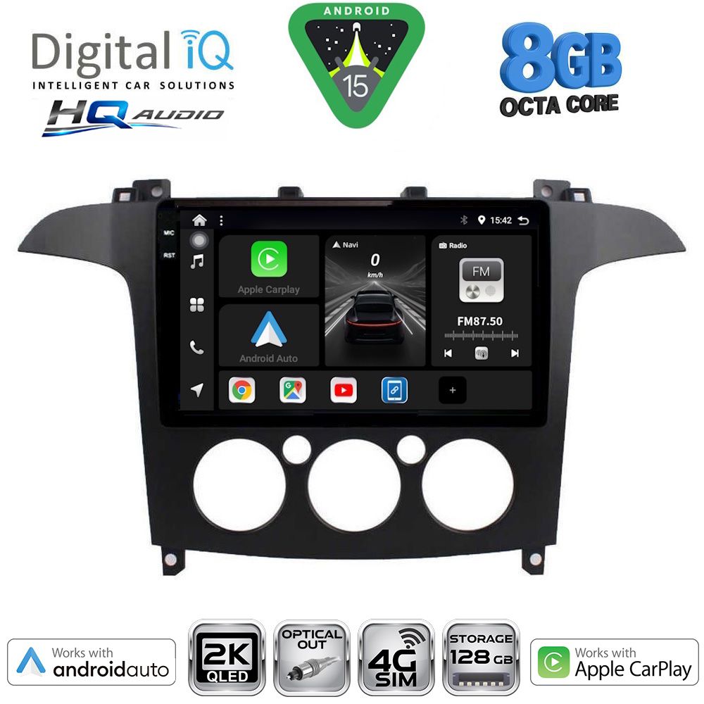 Βλησαρούλης Car Center - DIGITAL IQ BXK 20175_CPAA A/C (9inc) MULTIMEDIA TABLET for FORD SMAX mod. 2006-2014