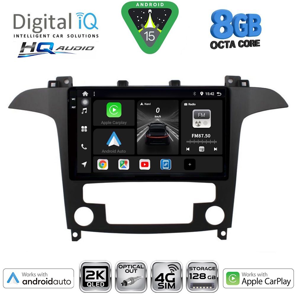 Βλησαρούλης Car Center - DIGITAL IQ BXK 20175_CPAA CLIMA (9inc) MULTIMEDIA TABLET for FORD SMAX mod. 2006-2014