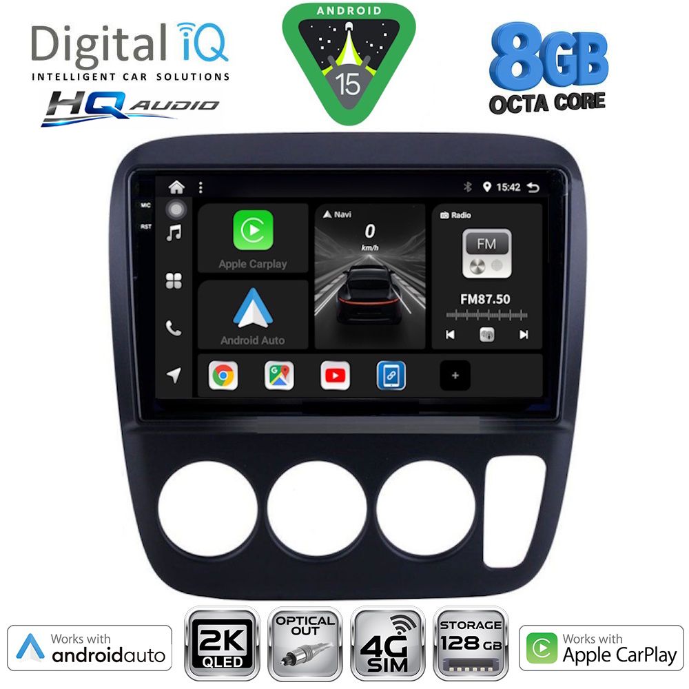 Βλησαρούλης Car Center - DIGITAL IQ BXK 20196_CPAA A/C (9inc) MULTIMEDIA TABLET for HONDA CRV mod. 1996-2006