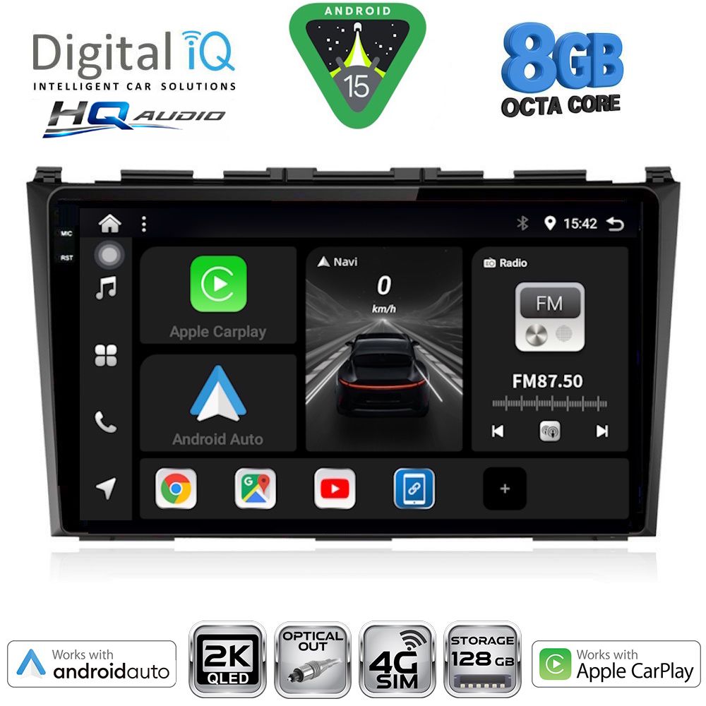 Βλησαρούλης Car Center - DIGITAL IQ BXK 20197_CPAA (9inc) MULTIMEDIA TABLET for HONDA CRV mod. 2006-2012
