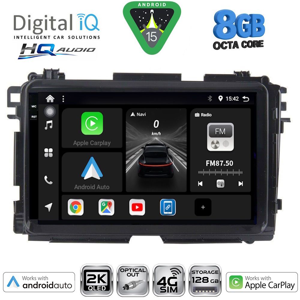 Βλησαρούλης Car Center - DIGITAL IQ BXK 20201_CPAA (9inc) MULTIMEDIA TABLET for HONDA HRV mod. 2015-2021