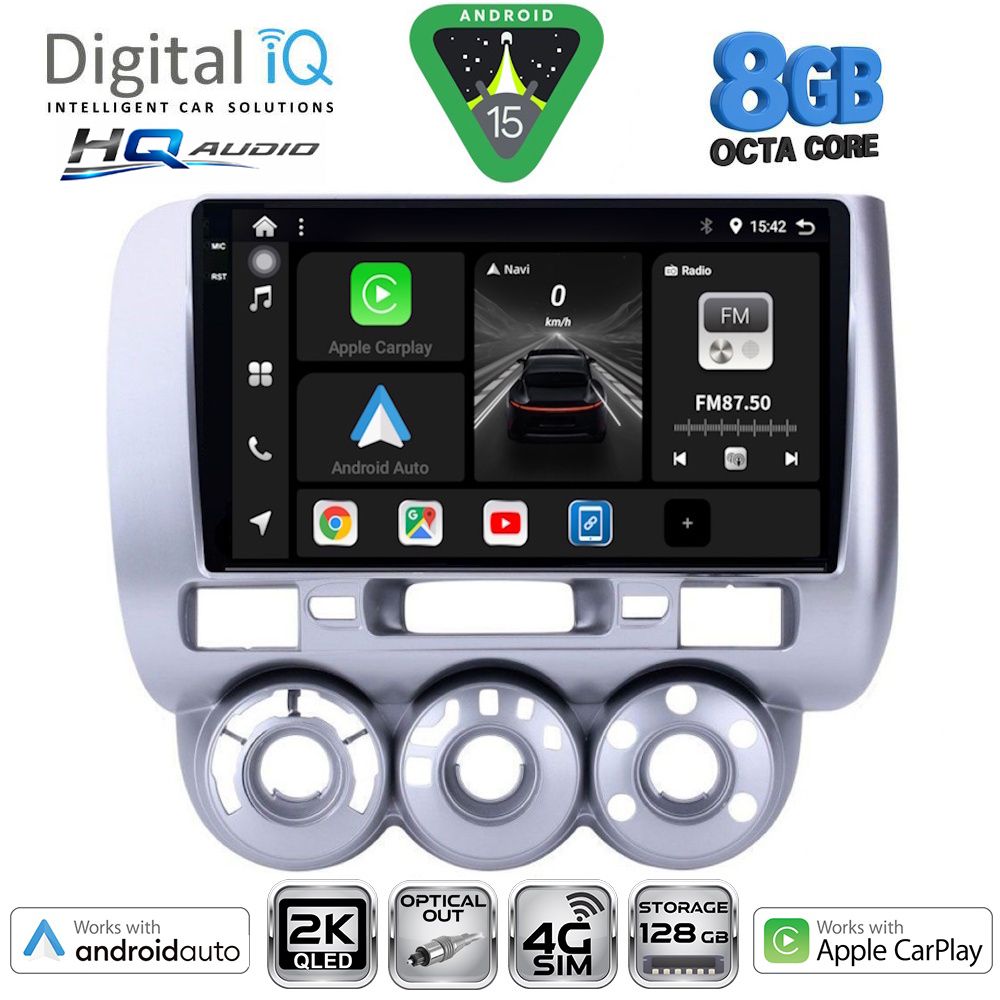 Βλησαρούλης Car Center - DIGITAL IQ BXK 20210_CPAA A/C (9inc) MULTIMEDIA TABLET for HONDA JAZZ mod. 2002-2008