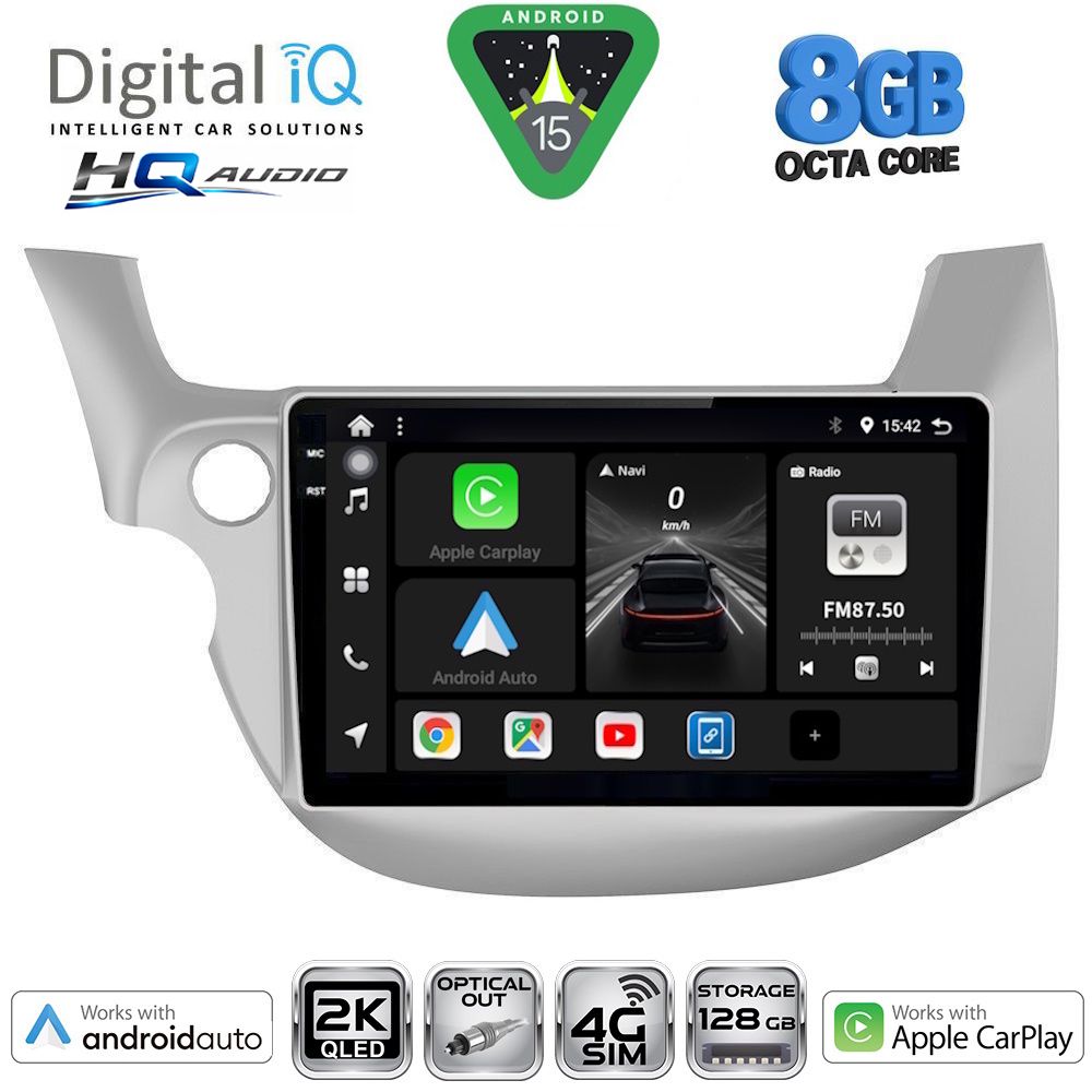 Βλησαρούλης Car Center - DIGITAL IQ BXK 20211_CPAA (10inc) MULTIMEDIA TABLET for HONDA JAZZ mod. 2008-2012