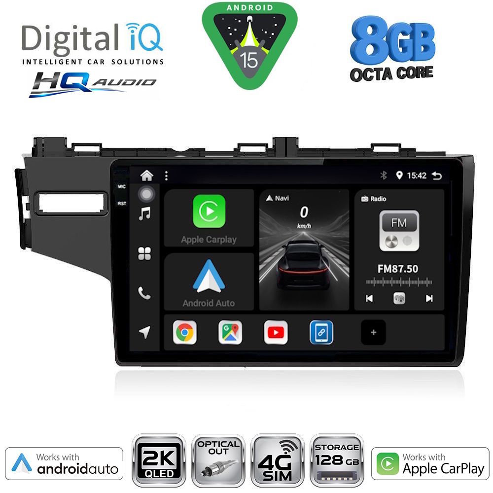 Βλησαρούλης Car Center - DIGITAL IQ BXK 20212_CPAA (10inc) MULTIMEDIA TABLET for HONDA JAZZ mod. 2013-2019