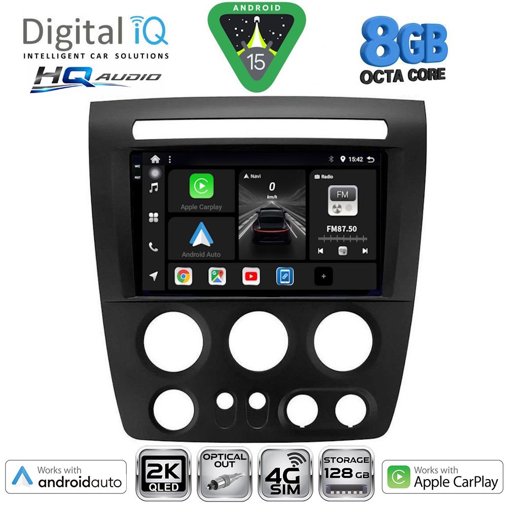 Βλησαρούλης Car Center - DIGITAL IQ BXK 20218_CPAA (9inc) MULTIMEDIA TABLET for HUMMER H3 mod. 2005-2009