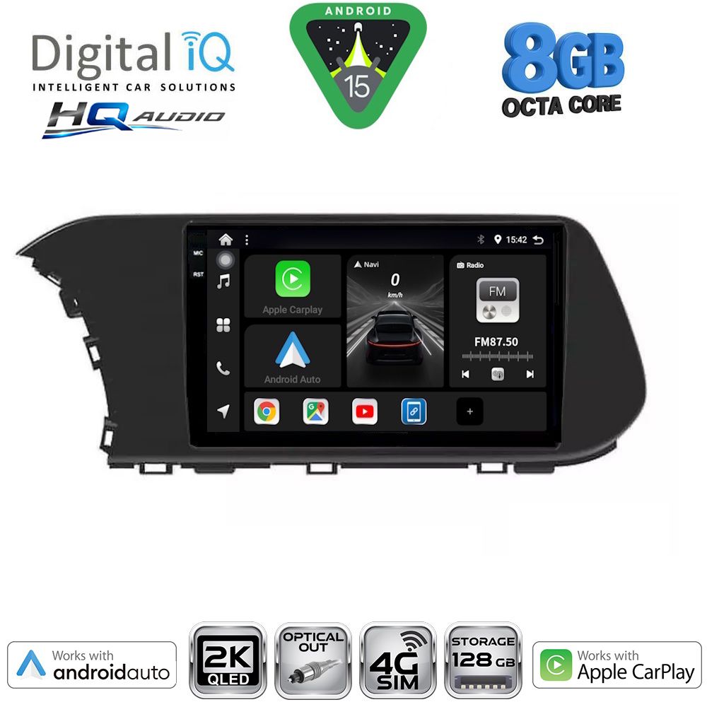 Βλησαρούλης Car Center - DIGITAL IQ BXK 20220_CPAA (10inc) MULTIMEDIA TABLET for HYUNDAI i20 - BAYON mod. 2020-2026