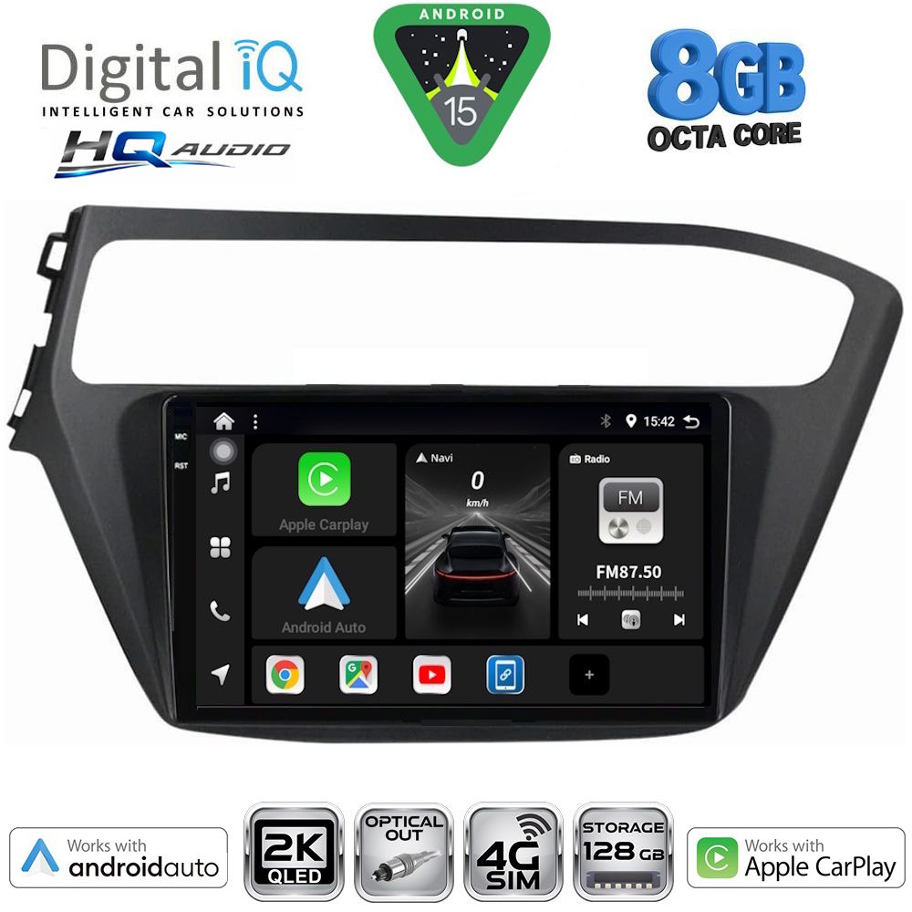 Βλησαρούλης Car Center - DIGITAL IQ BXK 20230_CPAA (9inc) MULTIMEDIA TABLET for HYUNDAI i20 mod. 2018-2021