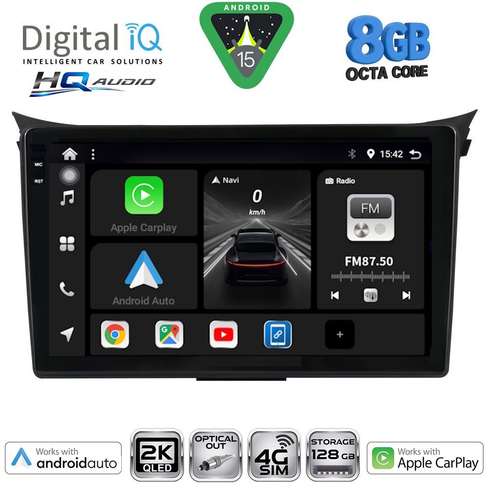 Βλησαρούλης Car Center - DIGITAL IQ BXK 20232_CPAA (9inc) MULTIMEDIA TABLET for HYUNDAI i30  mod. 2012-2017