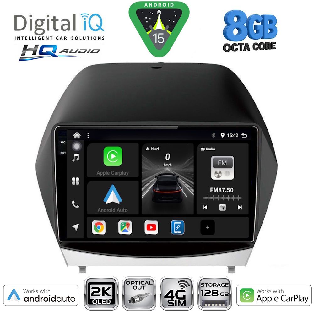 Βλησαρούλης Car Center - DIGITAL IQ BXK 20235_CPAA (10inc) MULTIMEDIA TABLET for HYUNDAI iX35  mod. 2010-2015