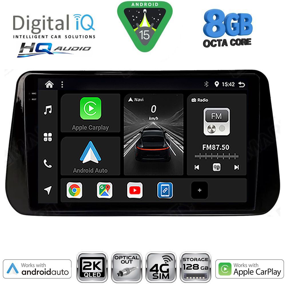 Βλησαρούλης Car Center - DIGITAL IQ BXK 20238B_CPAA (10inc) MULTIMEDIA TABLET for HYUNDAI IX45 - SANTA FE mod. 2021-2023