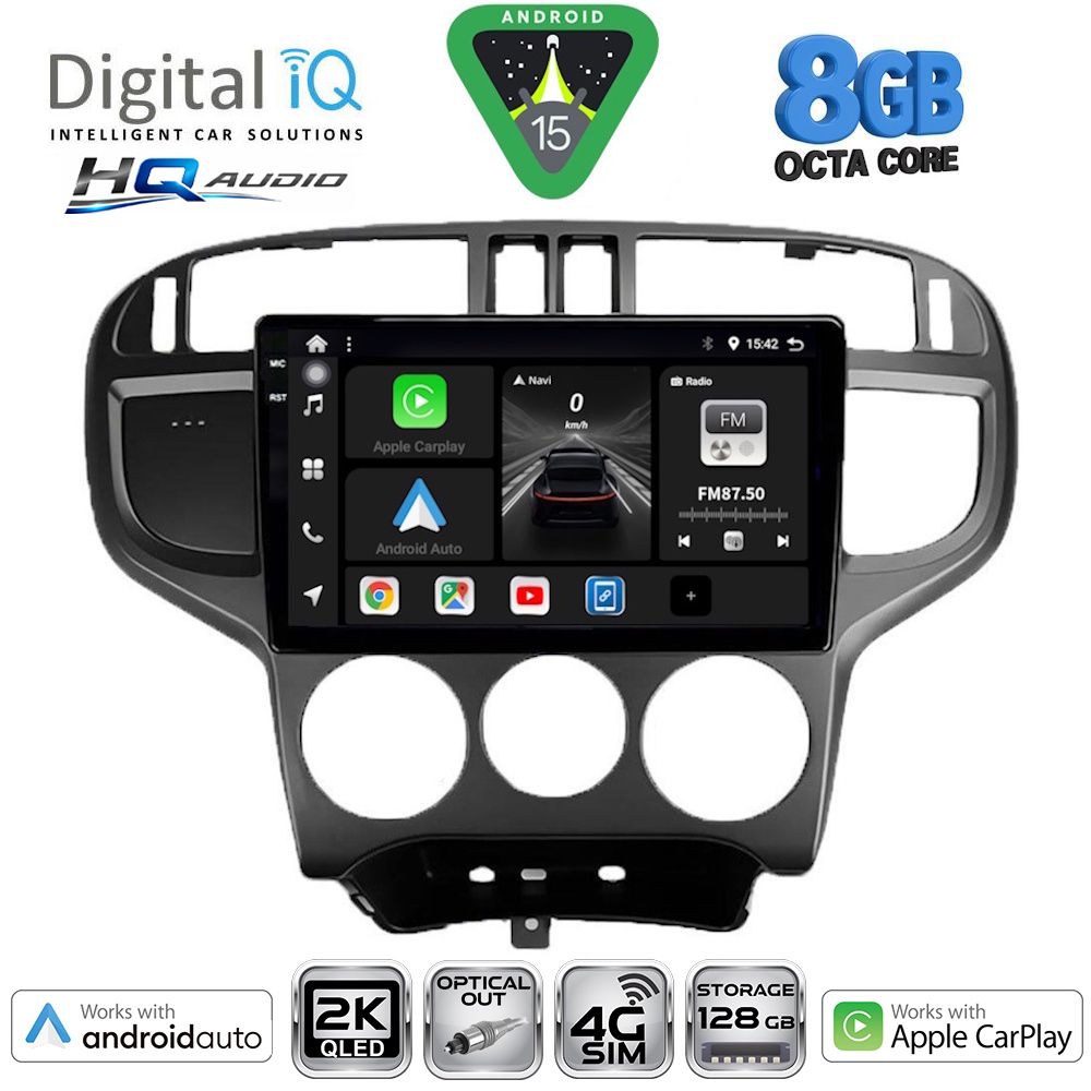 Βλησαρούλης Car Center - DIGITAL IQ BXK 20240_CPAA (9inc) MULTIMEDIA TABLET for HYUNDAI MATRIX mod. 2001-2010