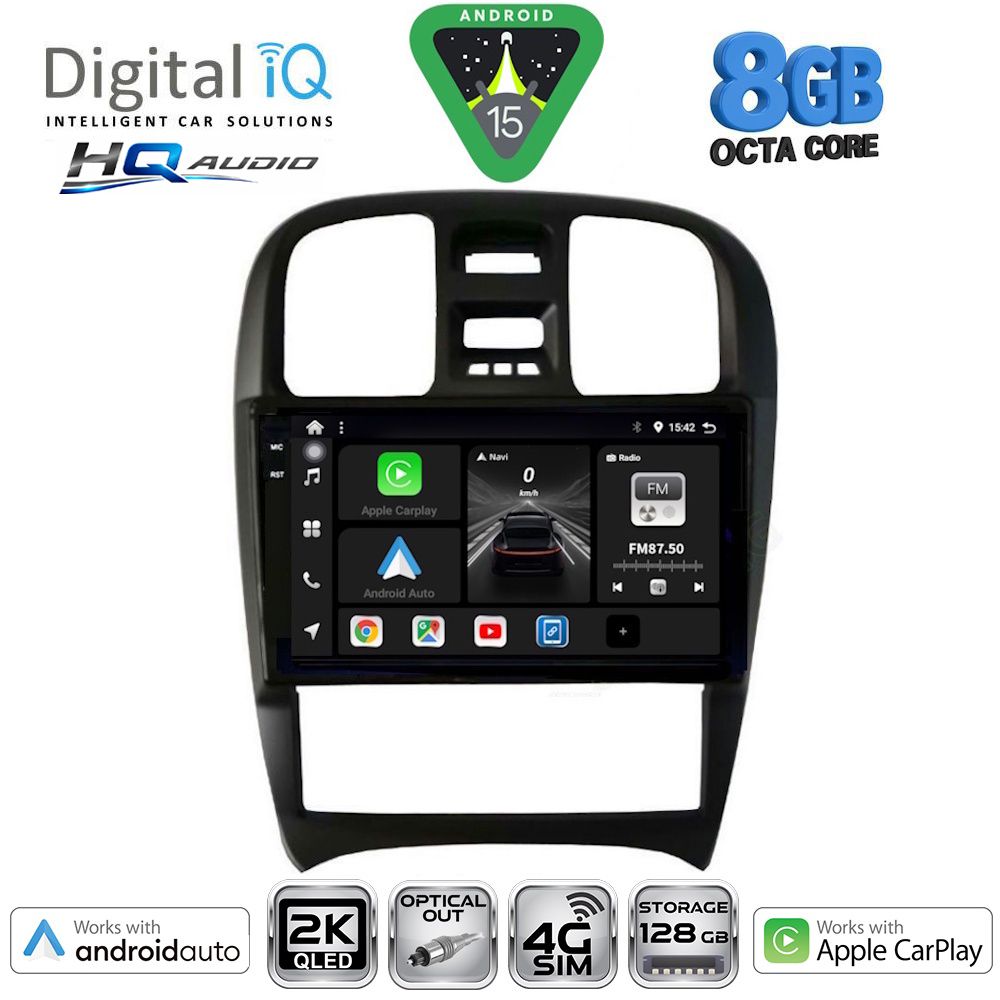 Βλησαρούλης Car Center - DIGITAL IQ BXK 20247_CPAA (9inc) MULTIMEDIA TABLET for HYUNDAI SONATA mod. 2000-2006
