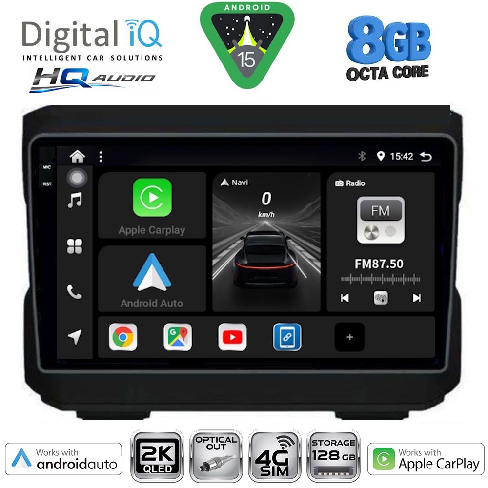 Βλησαρούλης Car Center - DIGITAL IQ BXK 20272_CPAA (10inc) MULTIMEDIA TABLET for JEEP mod. 2007-2014 - DODGE mod. 2007-2014