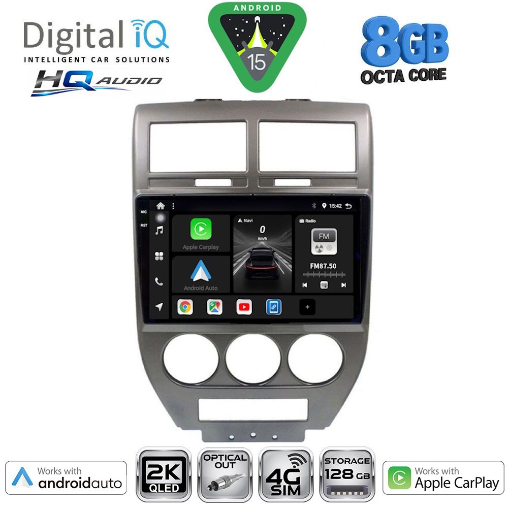 Βλησαρούλης Car Center - DIGITAL IQ BXK 20276_CPAA (10inc) MULTIMEDIA TABLET for JEEP COMPASS - PATRIOT mod. 2007-2016