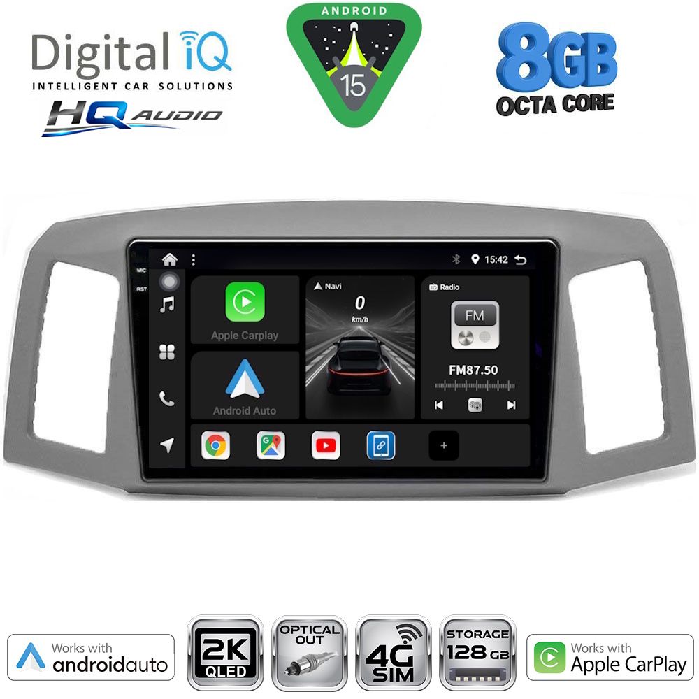 Βλησαρούλης Car Center - DIGITAL IQ BXK 20281_CPAA (10inc) MULTIMEDIA TABLET for JEEP GRAND CHEROKEE mod. 2005-2007