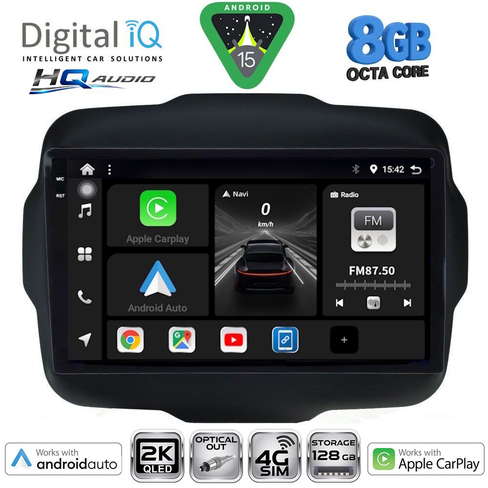 Βλησαρούλης Car Center - DIGITAL IQ BXK 20290_CPAA (9inc) MULTIMEDIA TABLET for JEEP RENEGADE  mod. 2014>