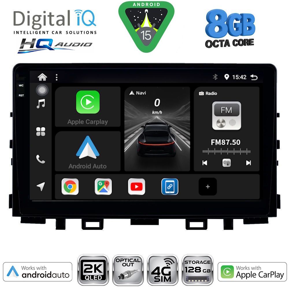 Βλησαρούλης Car Center - DIGITAL IQ BXK 20316_CPAA (9inc) MULTIMEDIA TABLET for KIA RIO mod. 2018-2026 – STONIC mod. 2017-2026