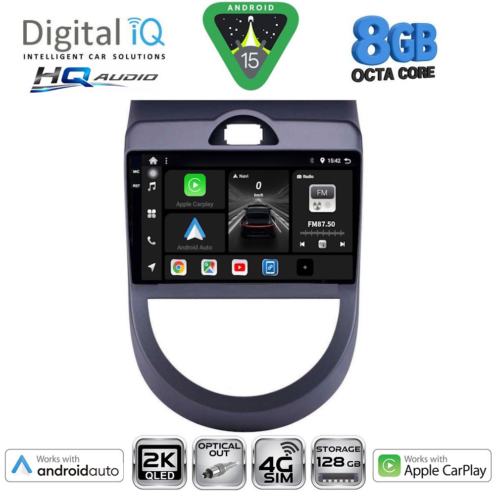 Βλησαρούλης Car Center - DIGITAL IQ BXK 20320_CPAA (9inc) MULTIMEDIA TABLET for KIA SOUL mod. 2008-2013
