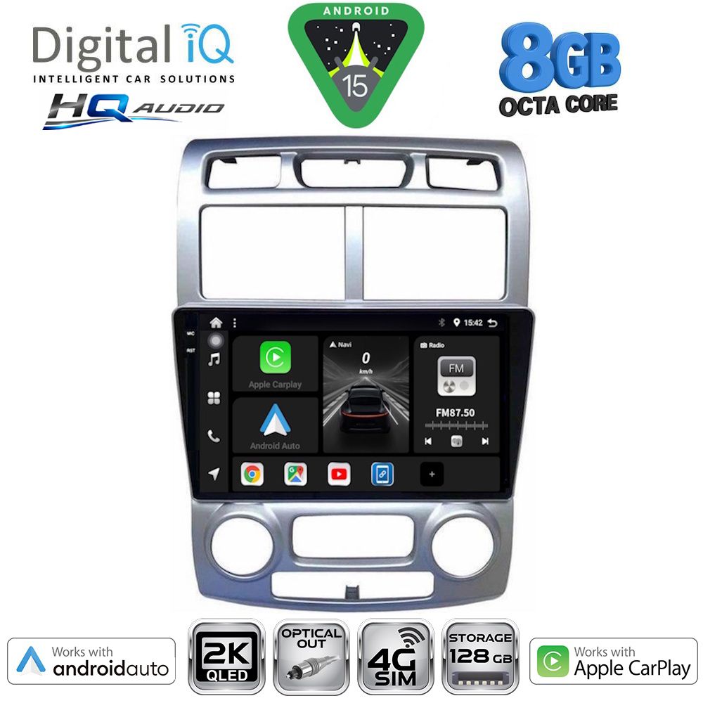 Βλησαρούλης Car Center - DIGITAL IQ BXK 20324SL_CPAA (CLIMA) (9inc) MULTIMEDIA TABLET for KIA SPORTAGE mod. 2004-2010