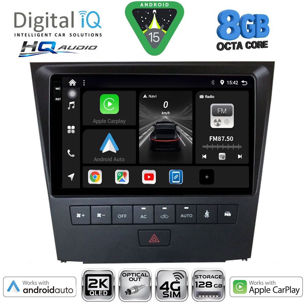 Βλησαρούλης Car Center - DIGITAL IQ BXK 20341_CPAA (9inc) MULTIMEDIA TABLET for LEXUS GS mod. 2004-2011