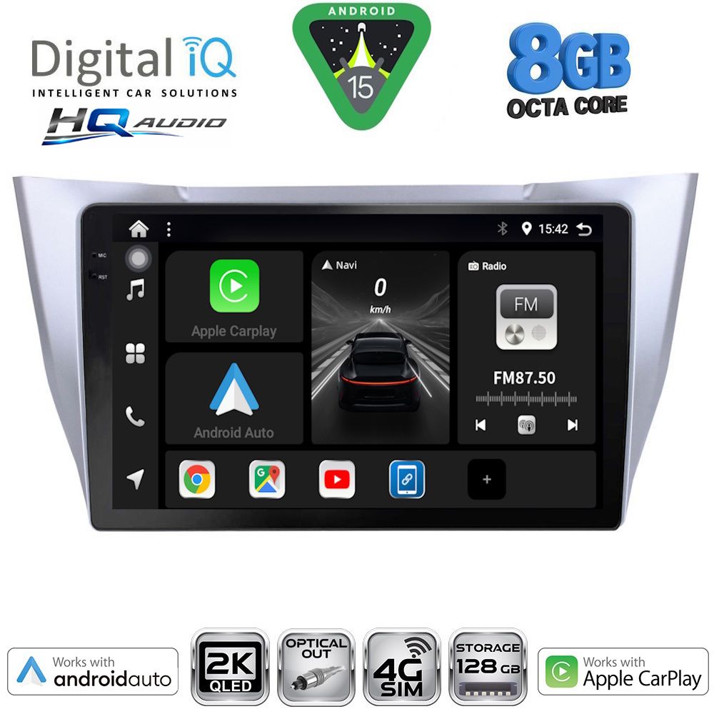 Βλησαρούλης Car Center - DIGITAL IQ BXK 20345SL_CPAA (10inc) MULTIMEDIA TABLET for LEXUS RX 300 – 400 mod. 2003-2008