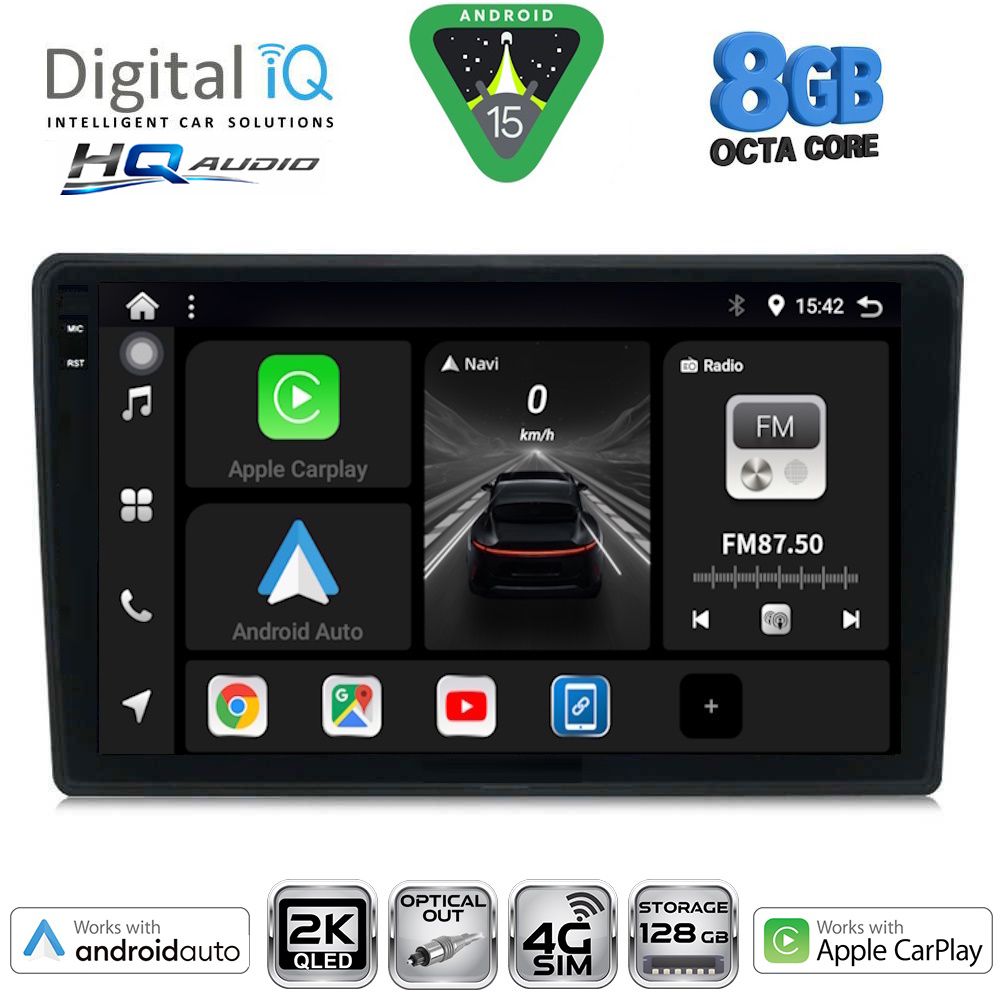 Βλησαρούλης Car Center - DIGITAL IQ BXK 20360_CPAA (9inc) MULTIMEDIA TABLET for MAZDA 2 mod. 2002-2007