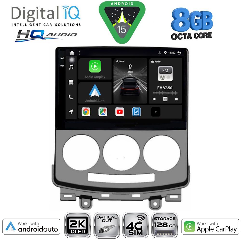 Βλησαρούλης Car Center - DIGITAL IQ BXK 20370_CPAA (9inc) MULTIMEDIA TABLET for MAZDA 5  mod. 2004-2010