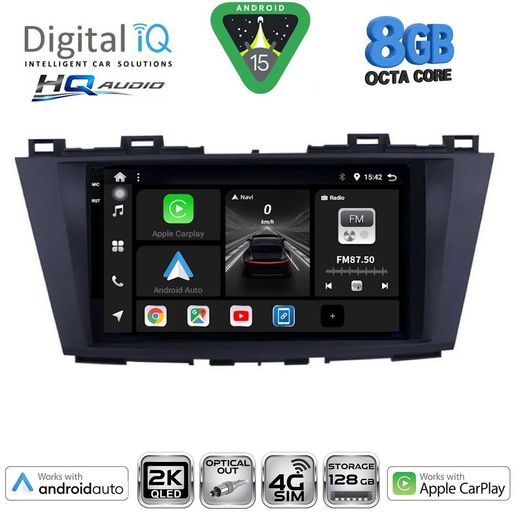 Βλησαρούλης Car Center - DIGITAL IQ BXK 20371_CPAA (9inc) MULTIMEDIA TABLET for MAZDA 5 mod. 2011-2020