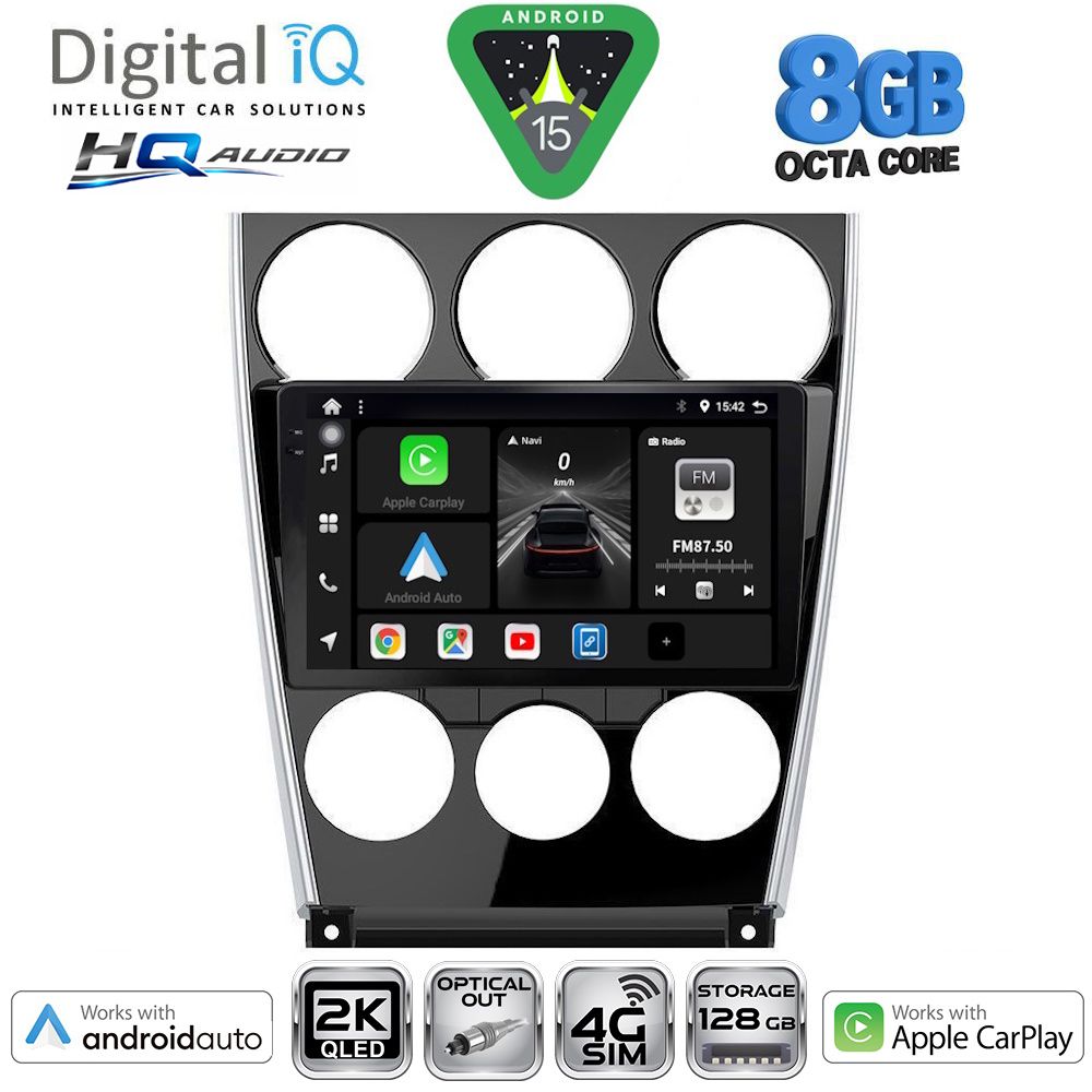 Βλησαρούλης Car Center - DIGITAL IQ BXK 20375_CPAA (9inc) MULTIMEDIA TABLET for MAZDA 6 (FACELIFT) mod. 2005-2008