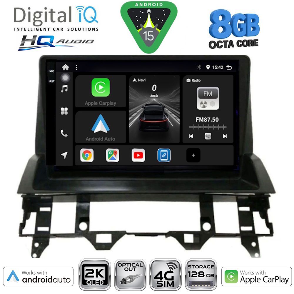 Βλησαρούλης Car Center - DIGITAL IQ BXK 20376_CPAA DASH (10inc) MULTIMEDIA TABLET for MAZDA 6 mod. 2002-2008