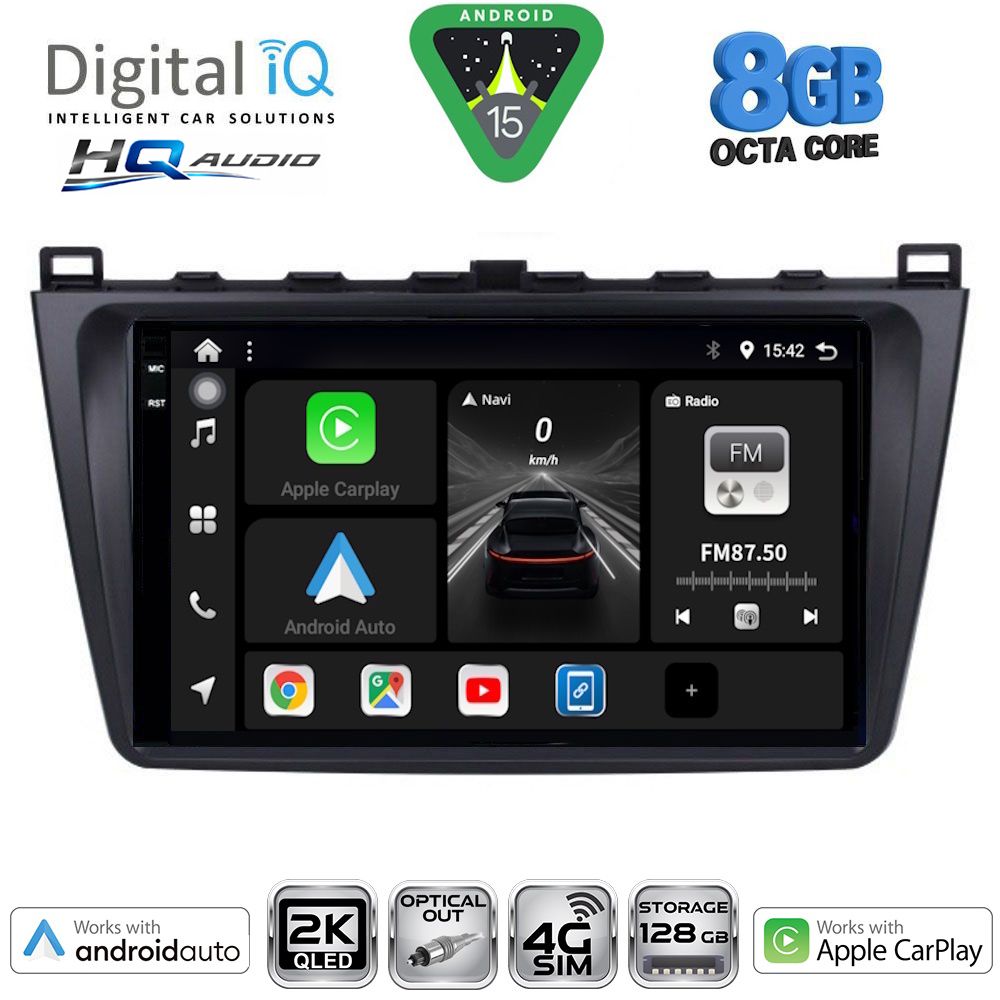 Βλησαρούλης Car Center - DIGITAL IQ BXK 20377_CPAA (9inc) MULTIMEDIA TABLET for MAZDA 6 mod. 2008-2012