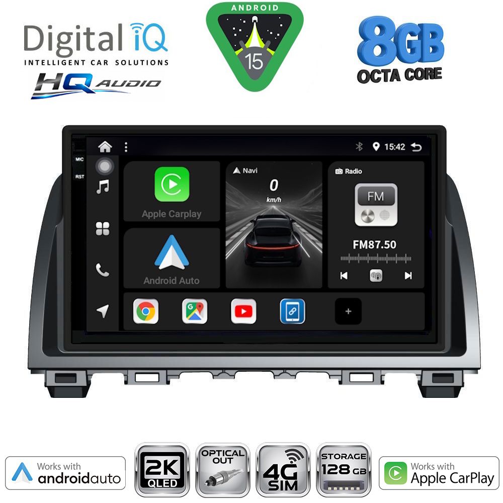 Βλησαρούλης Car Center - DIGITAL IQ BXK 20378_CPAA (9inc) MULTIMEDIA TABLET for MAZDA 6 mod. 2012-2017