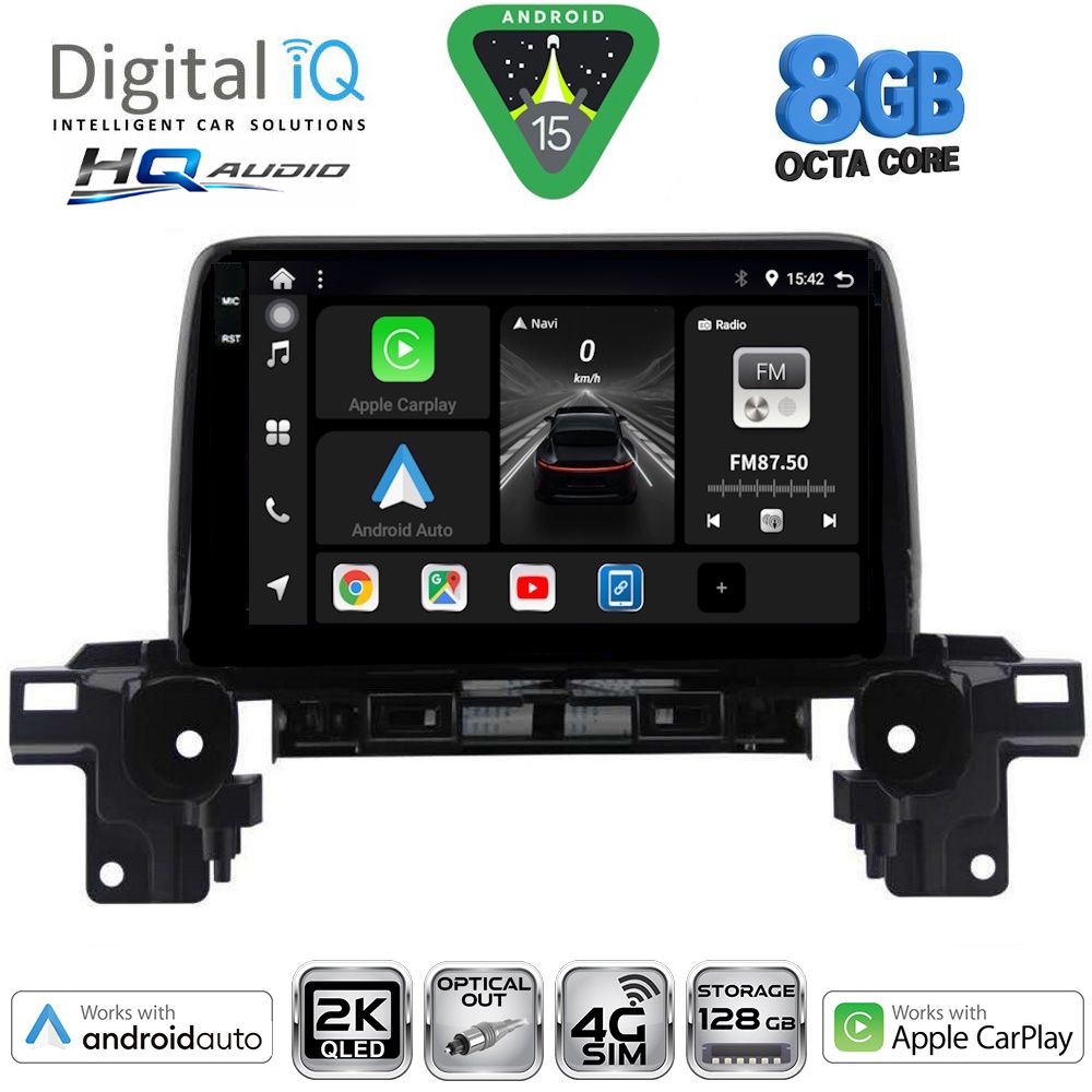 Βλησαρούλης Car Center - DIGITAL IQ BXK 20381_CPAA (9inc) MULTIMEDIA TABLET for MAZDA CX5 mod. 2017-2025
