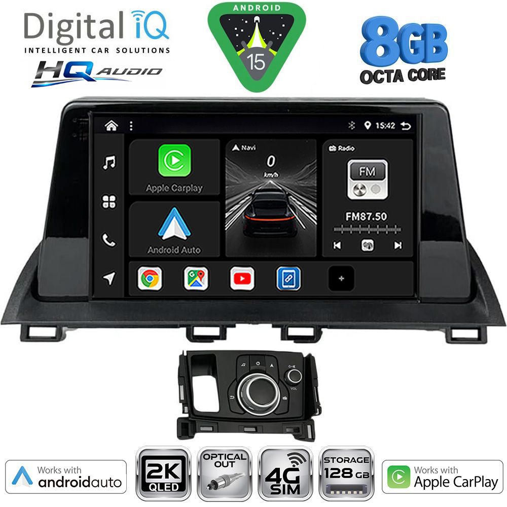 Βλησαρούλης Car Center - DIGITAL IQ BXK 20386_CPAA (9inc) MULTIMEDIA TABLET for MAZDA  CX4 mod. 2016-2025