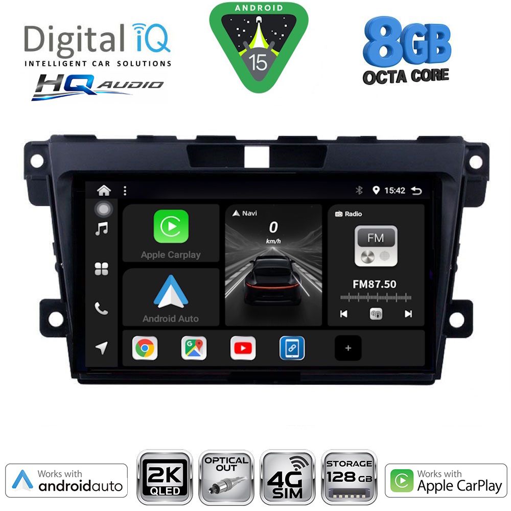 Βλησαρούλης Car Center - DIGITAL IQ BXK 20389_CPAA (9inc) MULTIMEDIA TABLET for MAZDA CX7  mod. 2006-2012