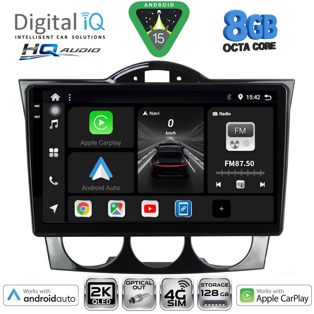 Βλησαρούλης Car Center - DIGITAL IQ BXK 20394_CPAA (9inc) MULTIMEDIA TABLET for MAZDA RX8 mod. 2001-2008