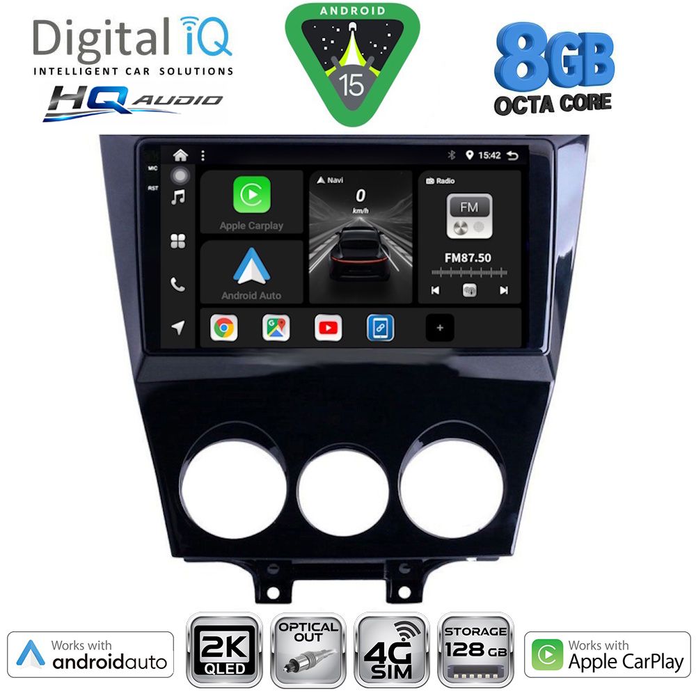 Βλησαρούλης Car Center - DIGITAL IQ BXK 20395_CPAA (9inc) MULTIMEDIA TABLET for MAZDA RX8 mod. 2008-2014