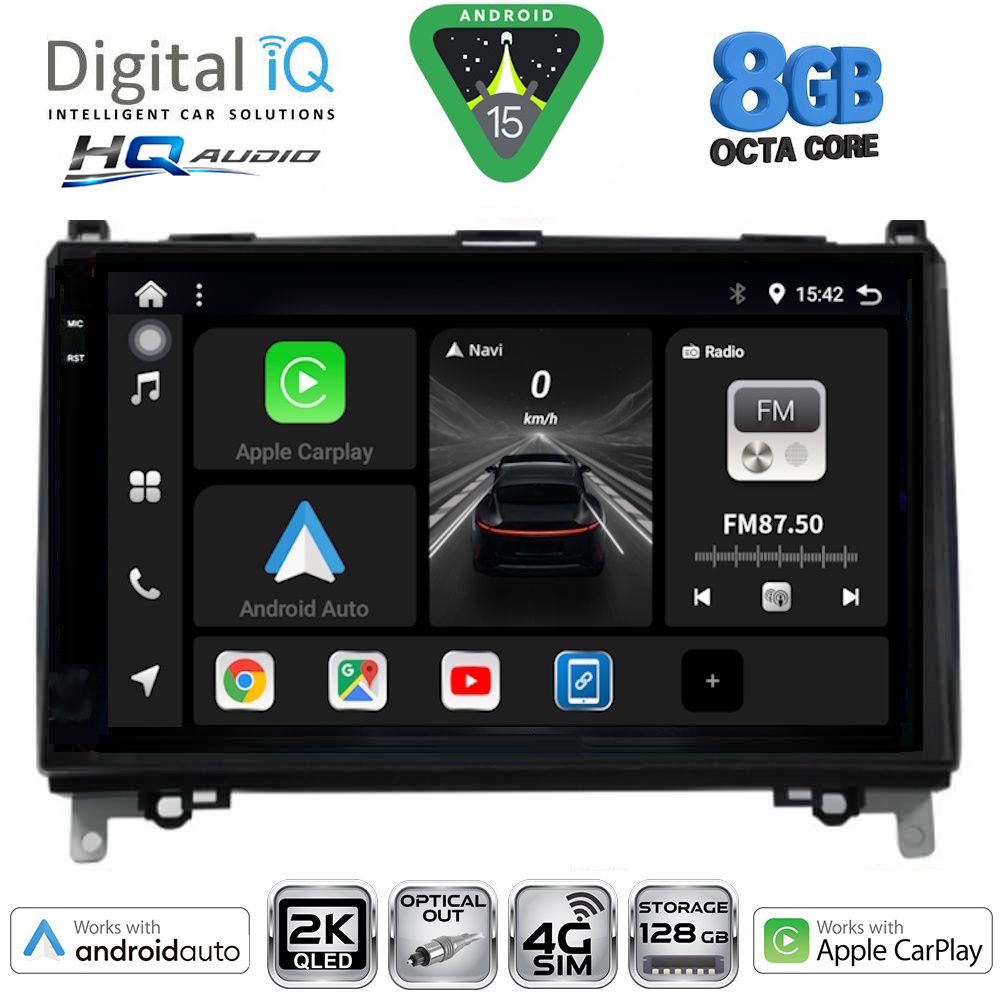 Βλησαρούλης Car Center - DIGITAL IQ BXK 20400_CPAA (9inc) MULTIMEDIA TABLET for MERCEDES A – B -SPRINTER – VITO mod. 2007-2020