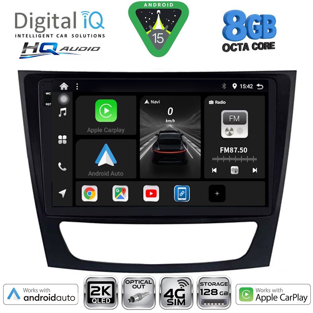 Βλησαρούλης Car Center - DIGITAL IQ BXK 20408_CPAA (9inc) MULTIMEDIA TABLET for MERCEDES E (W211) – CLS (W219) mod. 2003-2009