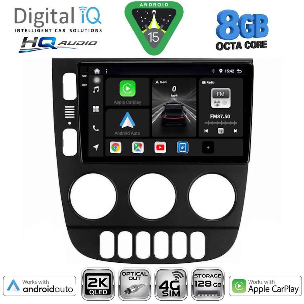 Βλησαρούλης Car Center - DIGITAL IQ BXK 20413_CPAA (9inc) MULTIMEDIA TABLET for MERCEDES ML (W163) mod. 2002-2005