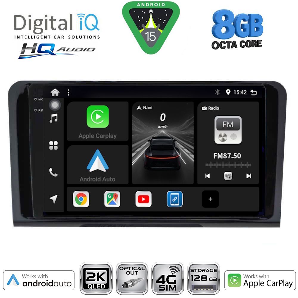 Βλησαρούλης Car Center - DIGITAL IQ BXK 20414_CPAA (9inc) MULTIMEDIA TABLET for MERCEDES ML (W164) – GL (X164) mod. 2005-2011