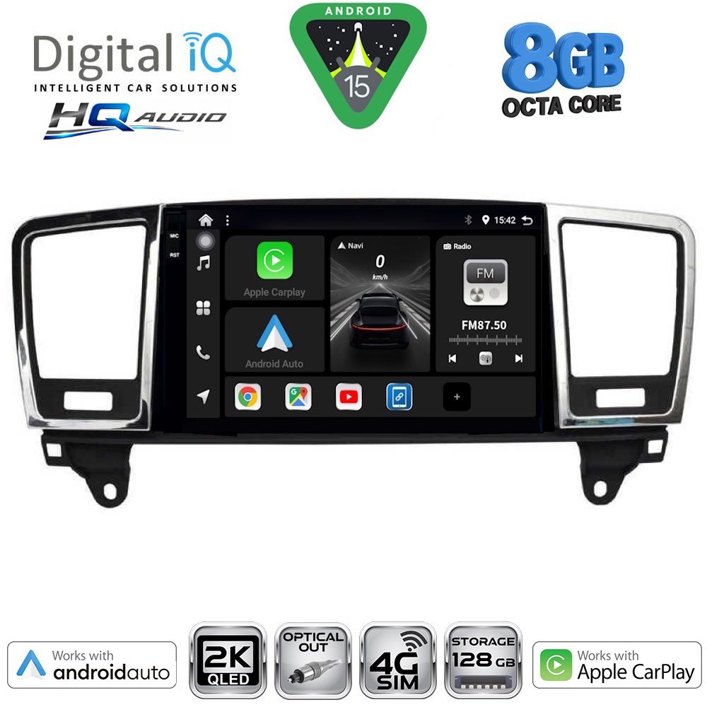 Βλησαρούλης Car Center - DIGITAL IQ BXK 20415_CPAA (9inc) MULTIMEDIA TABLET for MERCEDES ML (W166) – GL (X166) mod. 2011-2019
