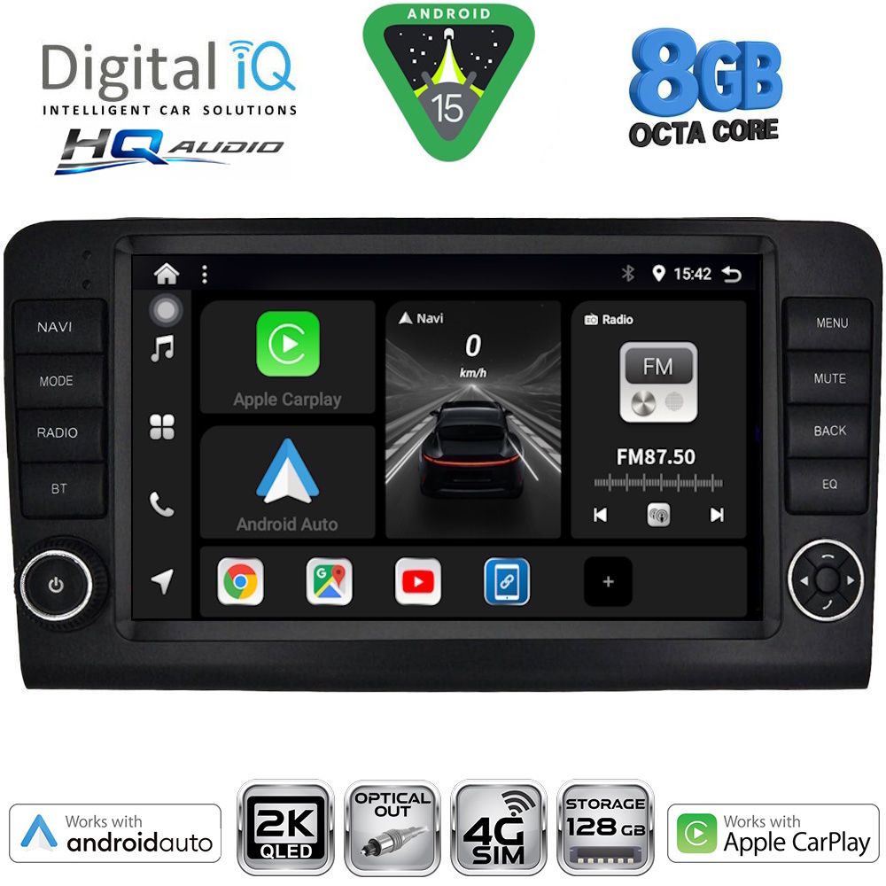 Βλησαρούλης Car Center - DIGITAL IQ BXK 20416_CPAA (9inc) MULTIMEDIA TABLET for MERCEDES ML (W164) – GL (X164) mod. 2005-2011