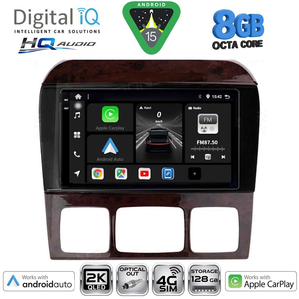 Βλησαρούλης Car Center - DIGITAL IQ BXK 20426_CPAA (9inc) MULTIMEDIA TABLET for MERCEDES  S  W220  mod. 1998-2005
