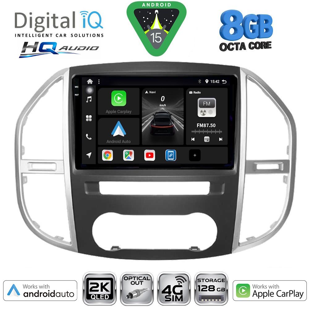 Βλησαρούλης Car Center - DIGITAL IQ BXK 20429_CPAA (10inc) MULTIMEDIA TABLET for MERCEDES VITO – VIANO  (W447) mod. 2015>