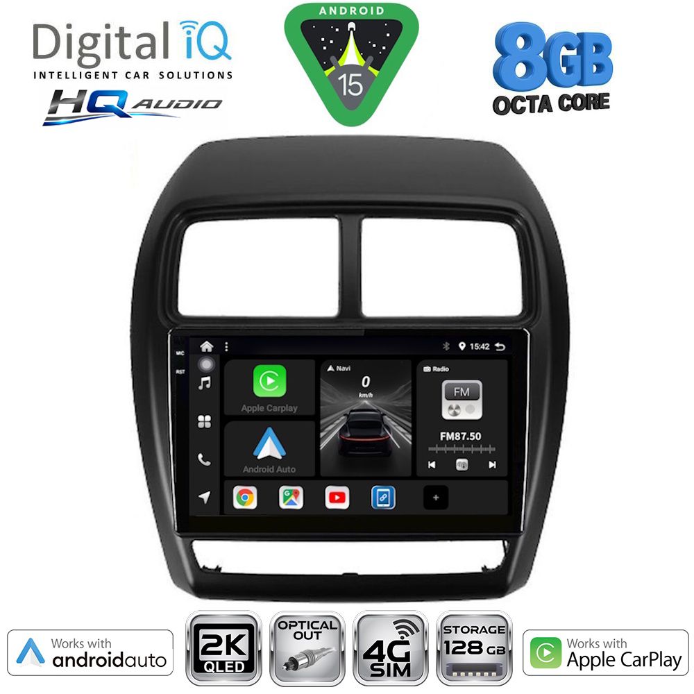Βλησαρούλης Car Center - DIGITAL IQ BXK 20431_CPAA (9inc) MULTIMEDIA TABLET for MITSUBISHI ASX mod. 2020-2023