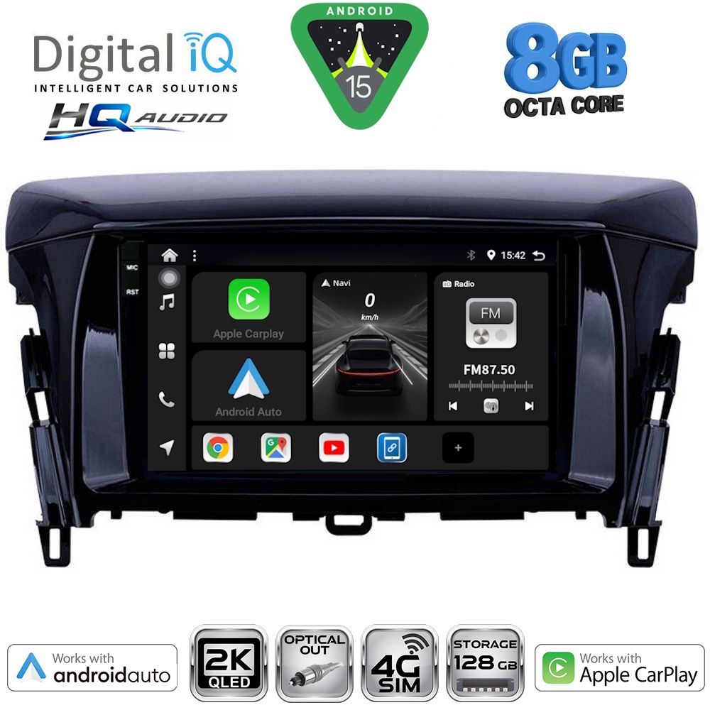 Βλησαρούλης Car Center - DIGITAL IQ BXK 20432_CPAA (9inc) MULTIMEDIA TABLET for MITSUBISHI ECLIPSE CROSS mod. 2018-2026