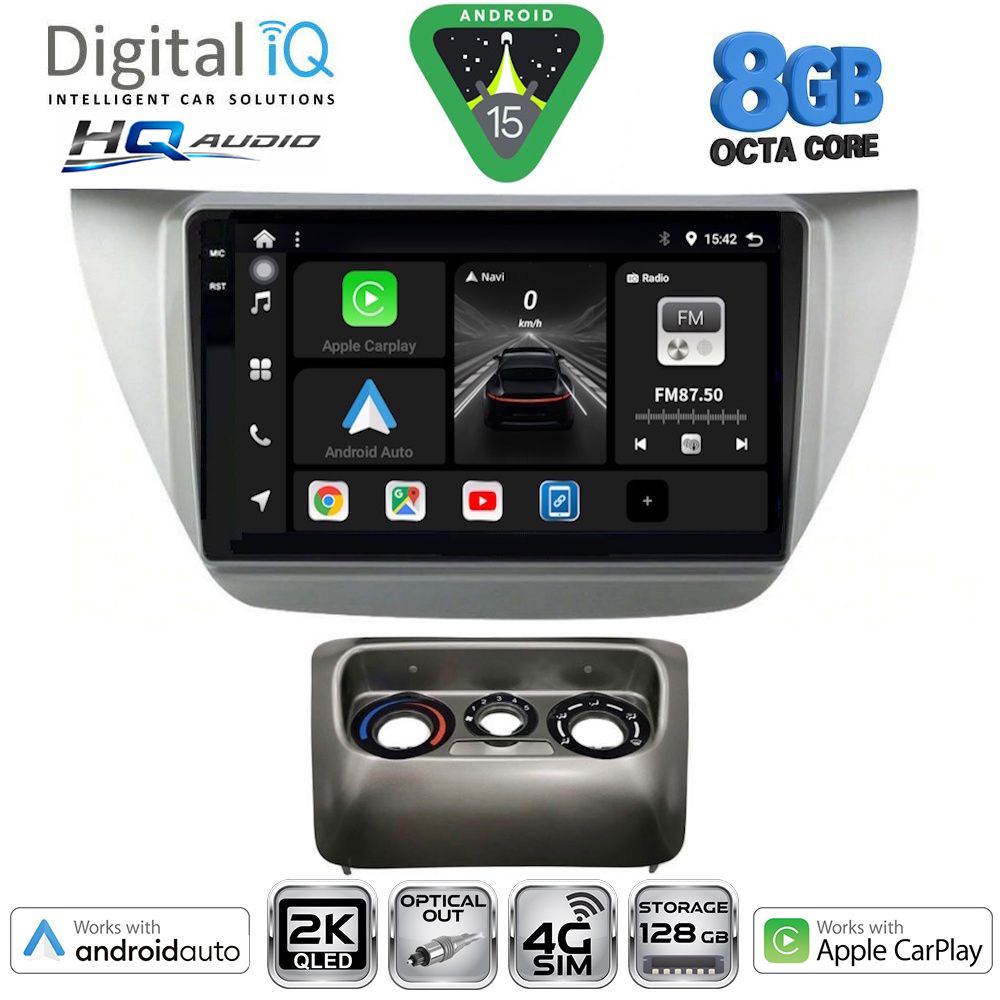 Βλησαρούλης Car Center - DIGITAL IQ BXK 20433_CPAA (9inc) MULTIMEDIA TABLET for MITSUBISHI LANCER mod. 2000-2007